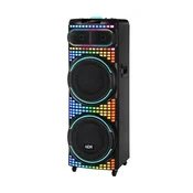 Zvucnik bluetooth ndr-2260 100w 2*12 inca sa dva mikrofona crni ( ZV1137 )