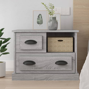 vidaXL Nočna omarica Siva sonoma 60x39x45 cm