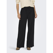 Black Womens Linen Trousers JDY Say - Women