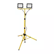 LED reflektor s stojalom 2xLED/50W/230V 6500K IP65 rumene barve