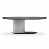 Casa Padrino Luxury Dining Table Black/Gray 240 cm - Luxury Dining Room Furniture