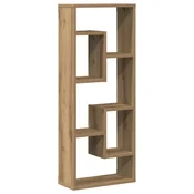 Vidaxl Stenska polica Artisan hrast 36x16x90 cm inženirski les