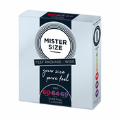 Mister Size – test Package Wide kondomi, 3 kos