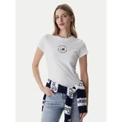Tommy Jeans Majica ESS  mornarska / bela