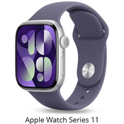 Pametni sat Apple Watch Series 11 GPS, 42mm, Sliver Aluminium Case with Purple Fog Sport Band M/L MEU74WF/A