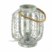 EGLO 49134 | Hagley Eglo stolna svjetiljka 30,5cm sa prekidačem na kablu 1x E27 krem, zlatno