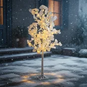 Dekorativno LED božično drevo, breza, 150 cm, toplo bele luči