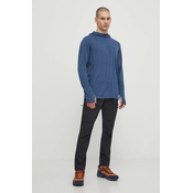 Moška majica Fjällräven Abisko Sun-hoodie M Indigo Blue S