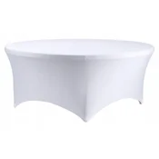 shumee ELASTIČNA PREVLEKA ZA GLADEK BEL PRT ZA CATERING MIZO Fi180cm 180g