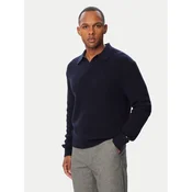 Tommy Hilfiger Pulover Fisherman MW0MW42804 Mornarsko modra Regular Fit