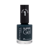 Rimmel London Super Gel STEP1 gel lak za nohte 12 ml Odtenek 068 beach house blue