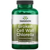 Broken Cell Wall Chlorella, 360 tableta, Swanson