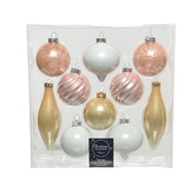 POLIMONT Set staklenih ukrasa za jelku 6cm-12cm 10/1