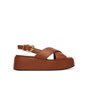 LOVE MOSCHINO Sandali JA16137I0OIA0200 Rjava