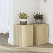 shumee Stojalo za rastline 2 kosa sonoma hrast 20x20x30 cm inž. les