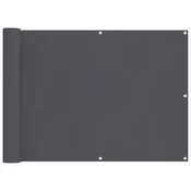 Vidaxl Balkonsko platno antracitno 75x300 cm oksford blago