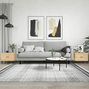 Stolici za kavu 2 kom hrast 50x50x40 cm konstruirano drvo