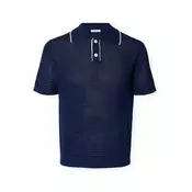 Selected Jesse Knit - Ocean Cavern/Birch Modra