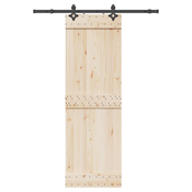Pribor za klizna vrata 152,5 cm celicni crni