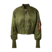 ALPHA INDUSTRIES Prehodna jakna MA-1  oliva / rdeča / bela