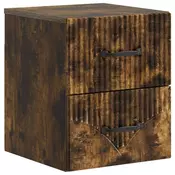 vidaXL vidaXL Stenski nočni omarici Dimljen hrast 34,5 x 33 x 40 cm, (5000209834)