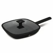 Berlingerhaus Ponev za žar BH-8184 s pokrovom 28 cm mat črna kolekcija