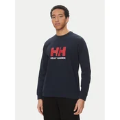 Helly Hansen Majica dugih rukava Logo Crew 30395 Tamnoplava Regular Fit