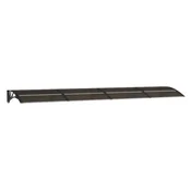 Vidaxl Nadstrešek za vrata črn 350x75 cm polikarbonat