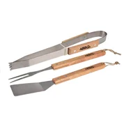 Set za žar BBQ/3-delni/inox, les