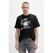 Tommy Jeans Majica BEAR  črna / off-bela