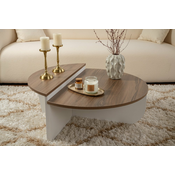 HANAH HOME Sto za dnevnu sobu Orion Walnut White