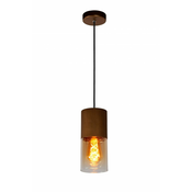 Lucide 74410/01/62 - Lestenec na vrvici ZINO 1xE27/60W/230V rjav
