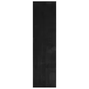 Vidaxl Preproga HUARTE Črna 80 x 400 cm 100% poliester Ravna