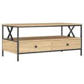 Stolic za kavu boja hrasta 100 x 51 x 45 cm konstruirano drvo