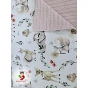Bubamara037 Pokrivac za bebe Životinje, Belo-Bež