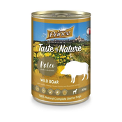 PRINCE Dog Premium konzerva - DIVJI PRAŠIČ z jabolkom in mangom, 400g
