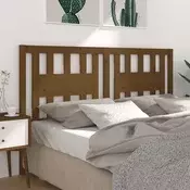 Uzglavlje smeda boja meda 126 x 4 x 100 cm od masivne borovine