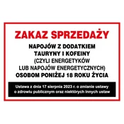 shumee zis-9 Prepoved prodaje pijač z dodanim tavrinom