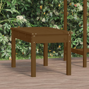 vidaXL Vrtna klop medeno rjava 80x44x45 cm trdna borovina