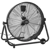 vidaXL Industrijski bobnasti ventilator 60 cm 180 W črn