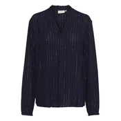 Kaffe Bluza Liv temno liila/srebrna