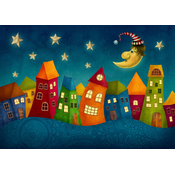 Enjoy - Puzzle Fantasy Colorful Houses - 1 000 kosov