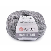 Manhattan Pletena preja 50 g - (903) srebrno siva