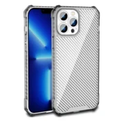 Maska Carbon shield iPhone 14 Pro siva.