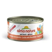 ALMO NATURE NARAVNA MAČJA HRANA- VREDNOSTNI PAKET 12 X 70 G - LOSOS S KORENJEM