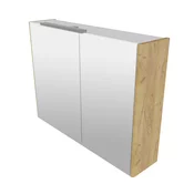 KOPALNIŠKA OMARICA Z OGLEDALOM LINEA GOLD OAK 80cm | Topdom