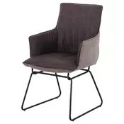 STOLICA braon metal, tekstil