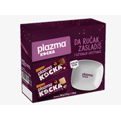 PLAZMA Kocka vafl crna 135g + Kocka vafl bela 130g + tacna