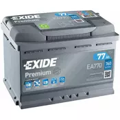 EXIDE akumulator Premium ea770 77ah d+ 760a(en)