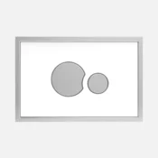 16 720 81 0000: Aktivirna tipka SANIT SG 706, steklo/plastika, bela/krom
